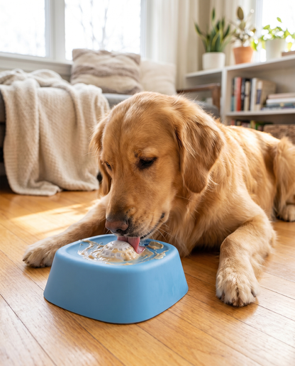 Pounce Zen Bowl calming spinning lick bowl for dogs
